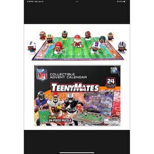2024 TeenyMates NFL Collectible Advent Calendar 24‎ Figures Inside